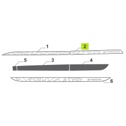 CALCO PUERTA TRAS. IZQ. SUPERIOR -ORIGINAL-