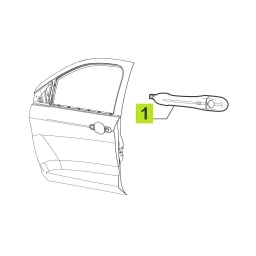MANIJA EXT. PUERTA DELT. IZQ. PRIMER -ORIGINAL-
