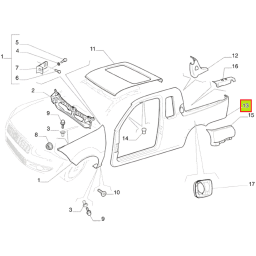 LATERAL IZQ. DOBLE CABINA -ORIGINAL-