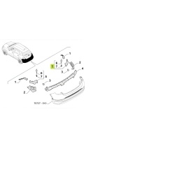 GUIA DER. PARAGOLPE TRAS. (P/TRAS) -ORIGINAL-