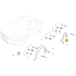 FENDER GUARDABARRO TRAS. DER. -ORIGINAL-