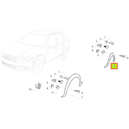 FENDER GUARDABARRO TRAS. DER. -ORIGINAL-