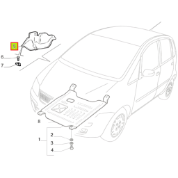 DEFENSA PLASTICA DELT. DER. CORREA -ORIGINAL-