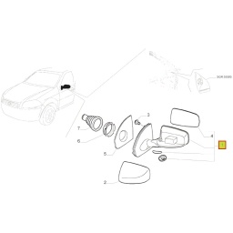 EMBELLECEDOR TRAS. CENTRAL NEGRO C/SENSOR -ORIGINAL-