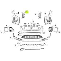 DUCTO AIRE DER. PARAGOLPE DELT. -ORIGINAL-