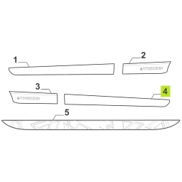 CALCO PUERTA DELT. DER. -ORIGINAL-