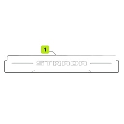 CALCO "STRADA" ZOCALO IZQ./DER. -ORIGINAL-