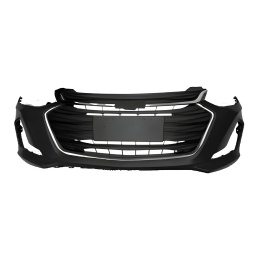 PARAGOLPE DELT. NEGRO LISO C/REJILLA C/MOLD. SUP. CROMADA C/MOLD. INF. CROMADA