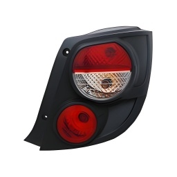 FARO TRASERO DER. CON ARO NEGRO -TYC-