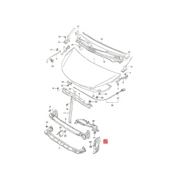 SOPORTE IZQ. RADIADOR -ORIGINAL-
