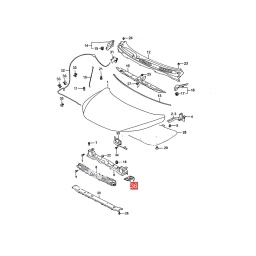 SOPORTE SEMIOPTICA IZQ. -ORIGINAL-