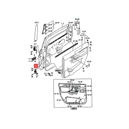 BISAGRA INF. IZQ. PUERTA TRAS.  -ORIGINAL-