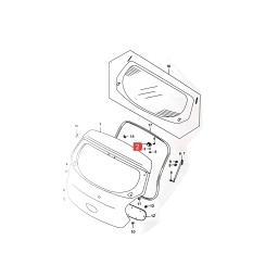 BISAGRA PORTON TRAS. IZQ./DER. -ORIGINAL-
