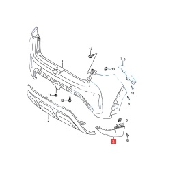 CANTONERA PARAGOLPE DELT. DER. -ORIGINAL-