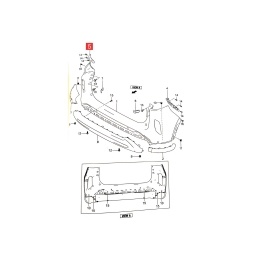 GUIA PARAGOLPE TRAS. IZQ. -ORIGINAL-