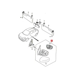 ESPEJO EXT. IZQ. MANUAL SIN CONTROL -ORIGINAL-