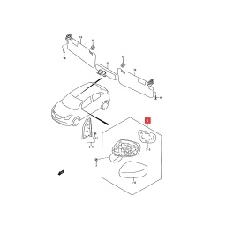ESPEJO EXT. IZQ. MANUAL SIN CONTROL  -ORIGINAL-