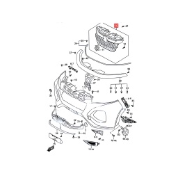 CARETA C/MOLDURA CROMADA C/INSIGNIA -ORIGINAL-