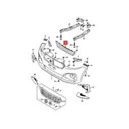 REJILLA CENTRAL PARAGOLPE DELT. -ORIGINAL-