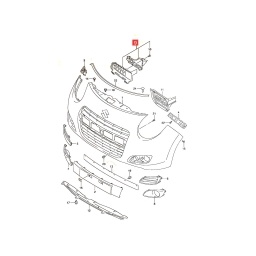 REJILLA INTERIOR SUP. PARAGOLPE DELT. -ORIGINAL-
