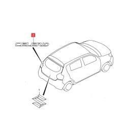 SIGLA "CELERIO" PORTON TRASERO -ORIGINAL-