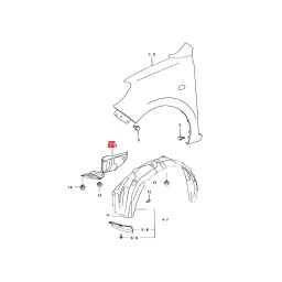 DEFLECTOR IZQ. PARAGOLPE DELT. -ORIGINAL-