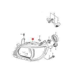 SEMIOPTICA DER. M/MANUAL (H4) -ORIGINAL-
