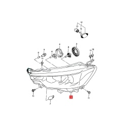 SEMIOPTICA DER. (H4) -ORIGINAL-