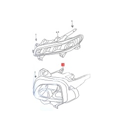 SEMIOPTICA IZQ. INFERIOR LED -ORIGINAL-