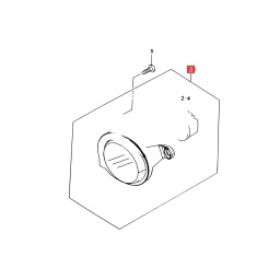 FARO CAMINERO IZQ. LED C/PORTALAMPARA -ORIGINAL-