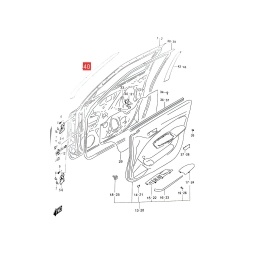 CALCO PUERTA DELT. DER. -ORIGINAL-