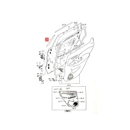 CALCO PUERTA DELT. IZQ. (PARTE DELT.) -ORIGINAL-