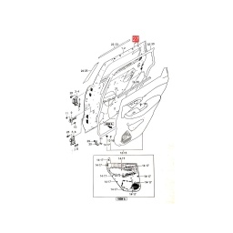 CALCO PUERTA DELT. IZQ. (PARTE TRAS.) -ORIGINAL-