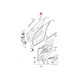 CALCO PUERTA DELT. IZQ. (PARTE TRAS.) -ORIGINAL-